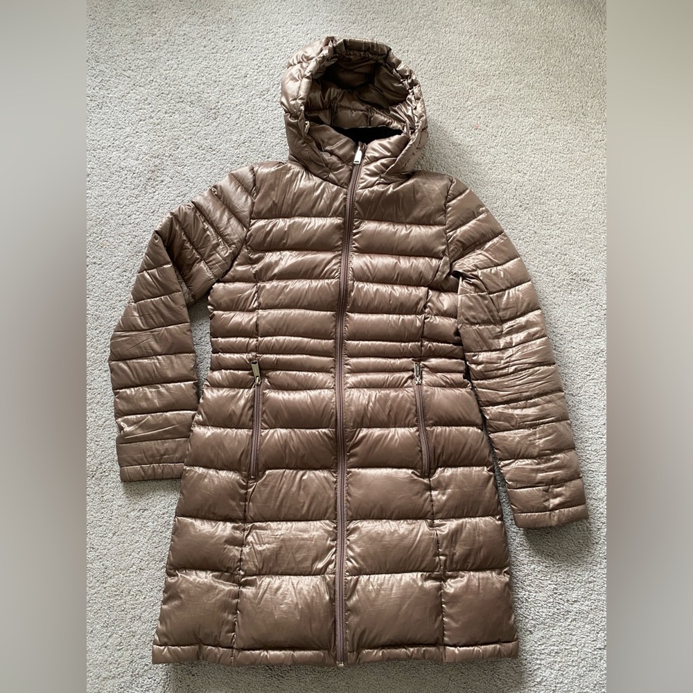 Andrew Marc thin long puffy jacket